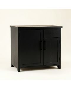 Willow Arc Freestanding Laundry Folding Counter - Black (synthetic illustration; no displayed measurements)