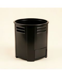 Ash Branch Closed Garden Compost Bin - Black (synthetic illustration; no displayed measurements)