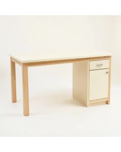 Summit Dell Empty Workshop Workbench - Cream (synthetic illustration; no displayed measurements)