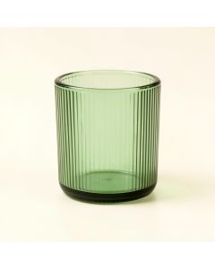 Cliff Bend Empty Candle Holder - Green (synthetic illustration; no displayed measurements)