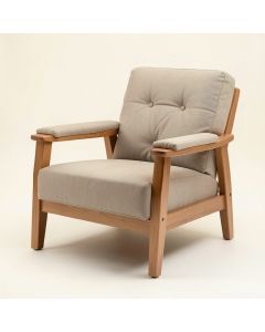 Grimsley 28 '' Wide Tufted Polyester Lounge Chair (synthetic illustration; no displayed measurements)
