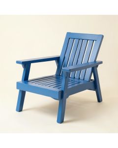 Hazel Branch Outdoor Lounge Chair - Blue (synthetic illustration; no displayed measurements)