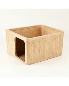 Stone Branch Empty Furniture-Style Litter Enclosure - Beige (synthetic illustration; no displayed measurements)