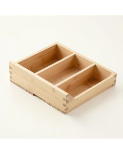 Maple Bridge Empty Pantry Drawer Organizer Insert - Beige (synthetic illustration; no displayed measurements)
