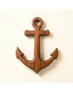 Nautical Wood Anchor Wall Décor (synthetic illustration; no displayed measurements)
