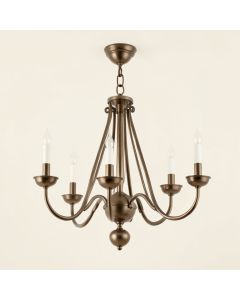 Leavitt 6 - Light Candle Style Empire Chandelier (synthetic illustration; no displayed measurements)