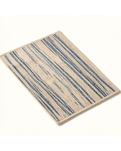 Modern Striped Hand Knotted Beige/Blue Area Rug (synthetic illustration; no displayed measurements)