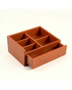 Vale Branch Empty Coffee-Station Organizer - Terracotta (synthetic illustration; no displayed measurements)