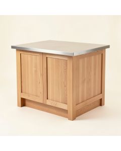 Deroche Kitchen Island Set With Stainless Steel Top (synthetic illustration; no displayed measurements)