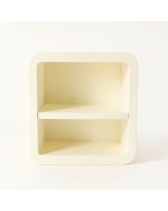 Lake Branch Empty Mug-Storage Cabinet Insert - Ivory (synthetic illustration; no displayed measurements)