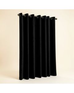 Leitch Velvet Solid Color Blackout Thermal Grommet Single Curtain Panel (synthetic illustration; no displayed measurements)
