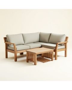 Polywood® Modern 3 Piece Seating Group With Cushions (synthetic illustration; no displayed measurements)