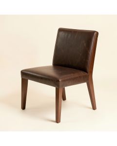 Wilburton Faux Leather Upholstered Slat Back Side Chair (synthetic illustration; no displayed measurements)