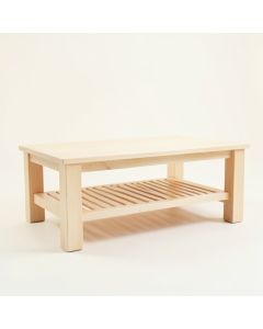 Aspen Bend Coffee Table - Ivory (synthetic illustration; no displayed measurements)