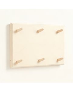 Meadow Crest Empty Wall-Mounted Tool Organizer Panel - Ivory (synthetic illustration; no displayed measurements)
