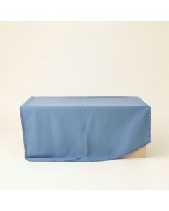 Dawn Crest Flat Bed Sheet - Blue (synthetic illustration; no displayed measurements)
