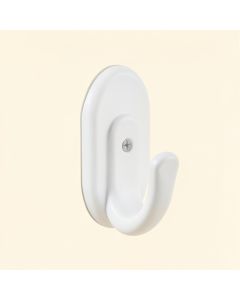 Olive Brook Wall-Mounted Robe Hook - White (synthetic illustration; no displayed measurements)