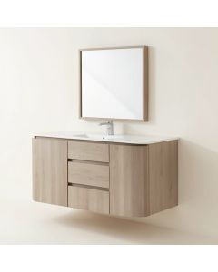 Fennella 16 '' Wall-Mounted Single Bathroom Vanity Set (synthetic illustration; no displayed measurements)