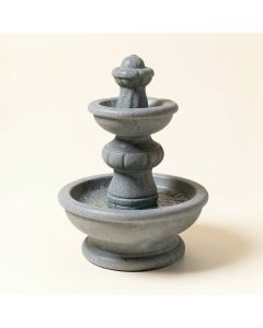 Resin Multi-Level Stone Fountain With Light (synthetic illustration; no displayed measurements)