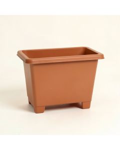 Birch Crest Empty Raised Planter - Terracotta (synthetic illustration; no displayed measurements)