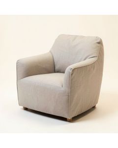 Doyden 30 '' Wide Linen Balloon Chair (synthetic illustration; no displayed measurements)