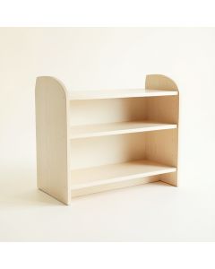 Dune Bend Desktop Shelving Unit - Ivory (synthetic illustration; no displayed measurements)