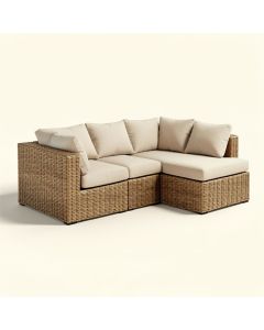 Elhana Patio Sectional With Cushions (synthetic illustration; no displayed measurements)