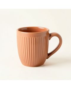 Fern Bridge Ceramic Mug - Terracotta (synthetic illustration; no displayed measurements)