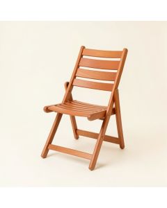 River Brook Folding Outdoor Chair - Terracotta (synthetic illustration; no displayed measurements)