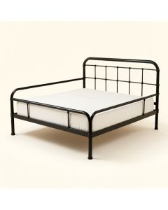 Francis Farmhouse Metal Platform Bed (synthetic illustration; no displayed measurements)