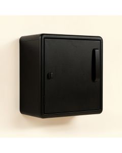 Olive Dell Wall-Mounted Laundry Cabinet - Black (synthetic illustration; no displayed measurements)
