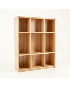 Summit Edge Freestanding Bookcase - Beige (synthetic illustration; no displayed measurements)