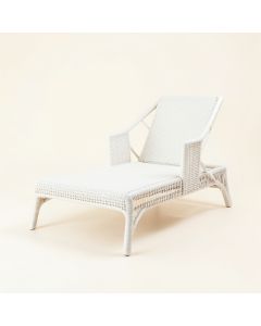 Sage Bend Outdoor Lounge Chair - White (synthetic illustration; no displayed measurements)