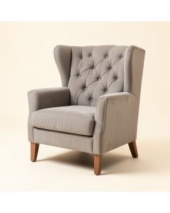 Hollange 24.25 '' Wide Tufted Polyester Wingback Chair (synthetic illustration; no displayed measurements)