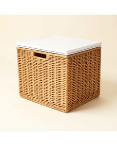 70 Gallon Wicker Deck Box (synthetic illustration; no displayed measurements)