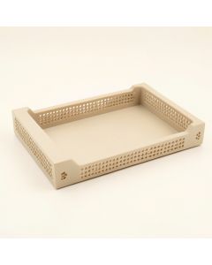 Dawn Falls Empty Under-Desk Cable Tray - Beige (synthetic illustration; no displayed measurements)