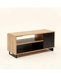 Barclee Solid Wood Tv Stand For Tvs Up To 55 '' (synthetic illustration; no displayed measurements)