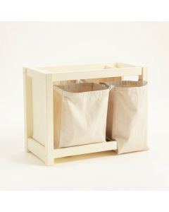 Juniper Dale Laundry Sorting Station With Plain Removable Bags - Cream (synthetic illustration; no displayed measurements)