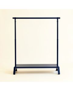 Linden Crest Empty Garment Rack - Navy (synthetic illustration; no displayed measurements)