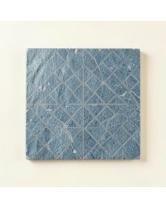 Pine Canyon Uninstalled Square Decorative Tile - Blue (synthetic illustration; no displayed measurements)