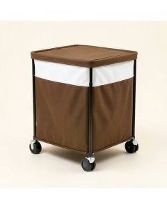 Collapsible Laundry / Clothing Hamper With Wheels (synthetic illustration; no displayed measurements)