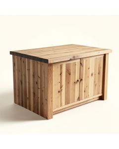 Autry Poplar Kitchen Island With Butcher Block (synthetic illustration; no displayed measurements)