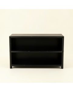 Summit Bluff Low Bookcase - Black (synthetic illustration; no displayed measurements)