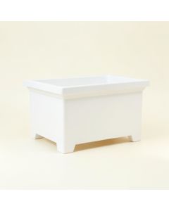 Brook Crossing Empty Raised Planter - White (synthetic illustration; no displayed measurements)