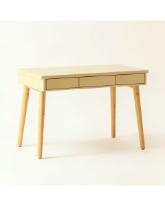 Flint Crest Writing Desk - Beige (synthetic illustration; no displayed measurements)
