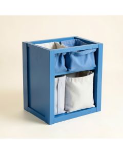 Aspen Canyon Laundry Sorting Station With Plain Removable Bags - Blue (synthetic illustration; no displayed measurements)