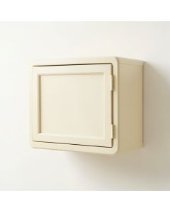Maple Branch Wall-Mounted Entry Cabinet - Cream (synthetic illustration; no displayed measurements)