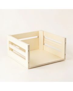 Vale Edge Empty Furniture-Style Pet Crate - Cream (synthetic illustration; no displayed measurements)