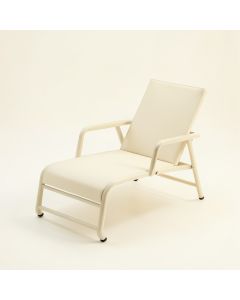 Ridge Crossing Outdoor Lounge Chair - Ivory (synthetic illustration; no displayed measurements)