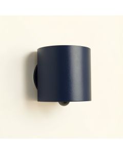Stone Bend Wall Sconce Mounted On A Plain Wall - Navy (synthetic illustration; no displayed measurements)